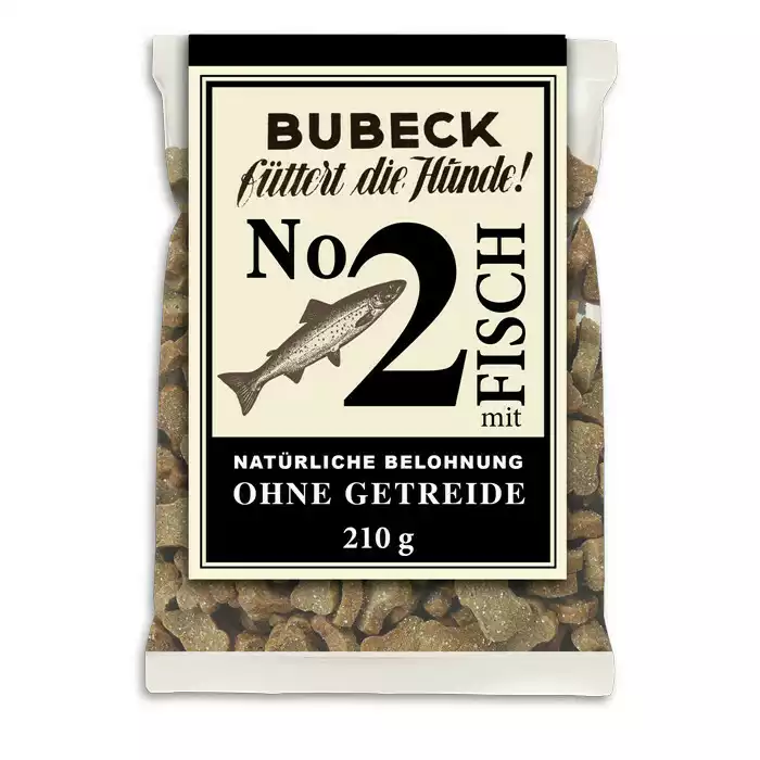 BUBECK CIASTECZKA DLA PSA Z RYBAMI NO 2, 210g Super okazja