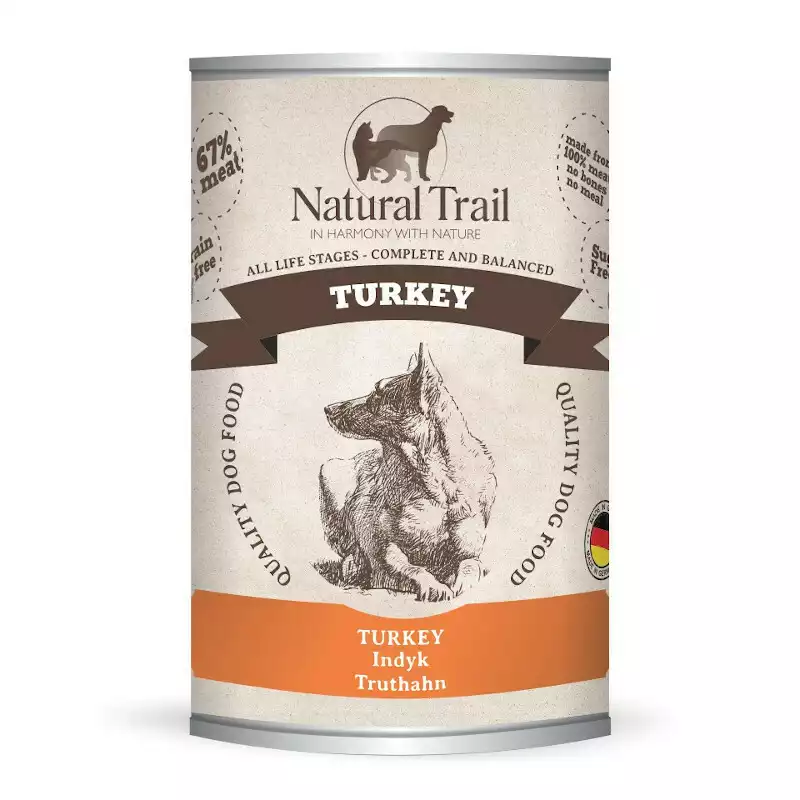 Natural Trail Turkey - Mokra karma dla psa z indykiem Popularny