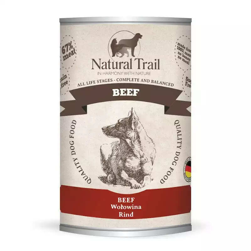 Natural Trail Beef - Mokra karma dla psa z wołowiną Ograniczona ilość