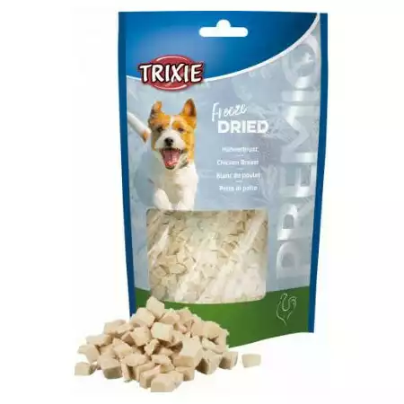 Łatwy zwrot TRIXIE PREMIO Freeze Dried Pierś z Kurczaka - Liofilizowane przysmaki dla psa, 50g