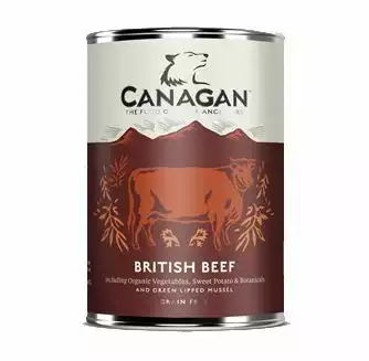 Zniżka CANAGAN British Beef - mokra karma dla psa, puszka 400g