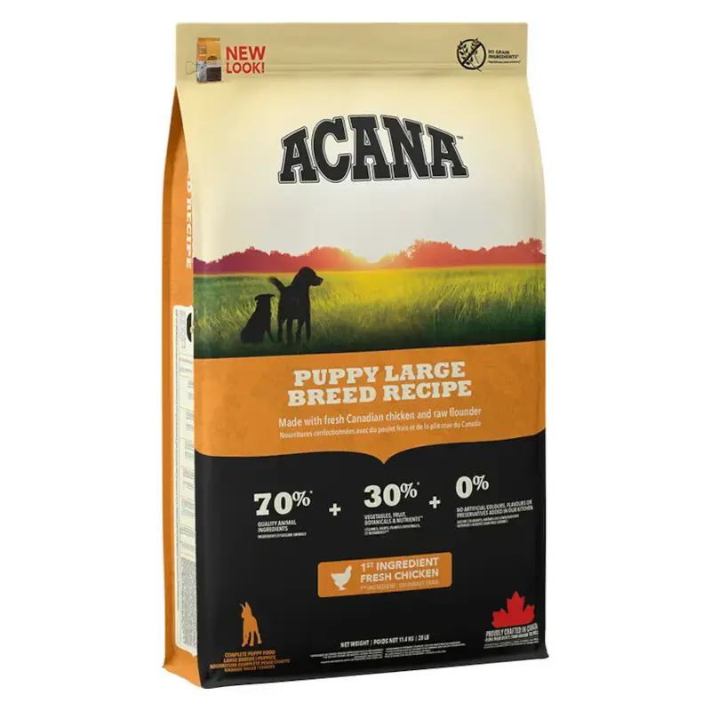 ACANA HERITAGE Puppy Large Breed - karma dla szczeniąt ras dużych Tani