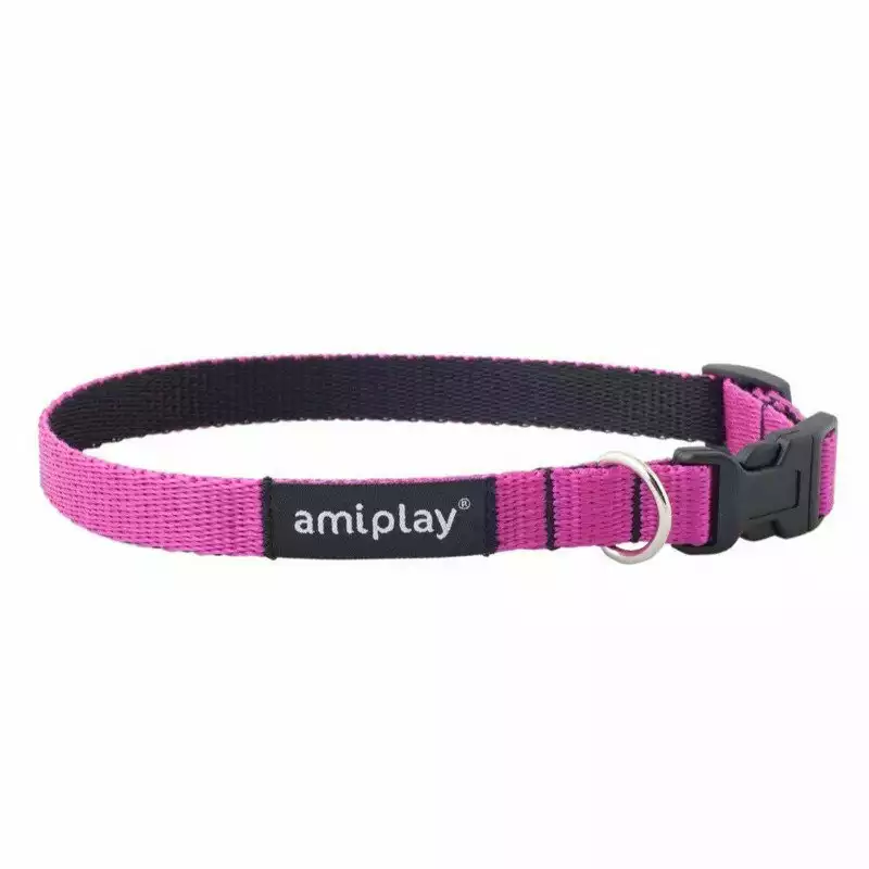 Amiplay - obroża regulowana, seria Twist, kolor różowy Zamów teraz