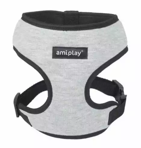 Tylko dziś Amiplay - szelki bezuciskowe dla psa, seria Denver, kolor szary