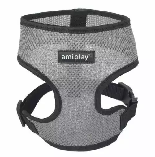 Amiplay - szelki bezuciskowe dla psa, seria Scout Air, kolor szary Bezpieczna płatność