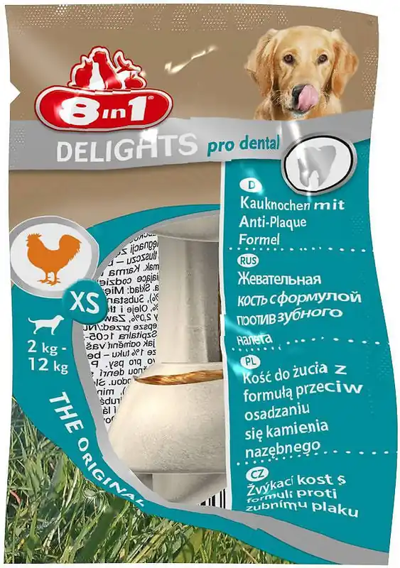 8in1 Kość Delights PRO DENTAL dla psa XS Hit cenowy