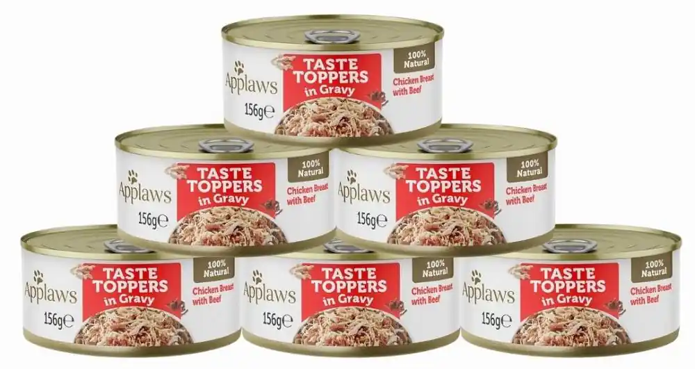 Applaws Taste Toppers Chicken with Beef Karma wołowiną i kurczakiem dla psa 12x156g PAKIET Taniej