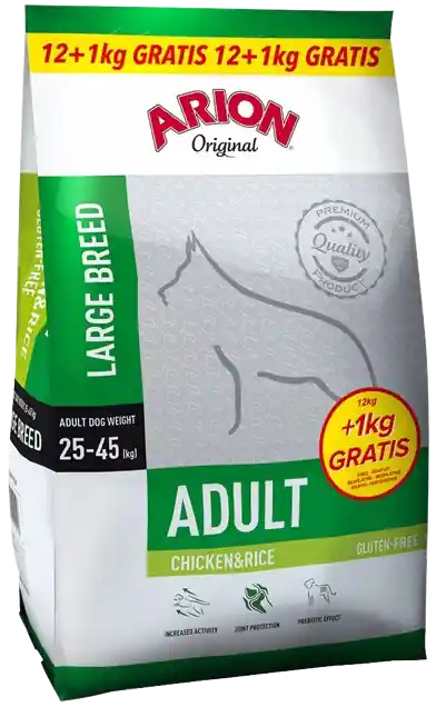 Arion Original Adult Large Chicken&Rice Karma z kurczakiem dla psa 12kg +1kg GRATIS Super okazja