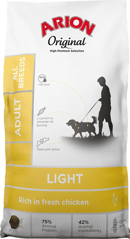 Arion Original Adult LIGHT Chicken&Rice Karma z kurczakiem dla psa 2x12kg TANI ZESTAW Bestseller