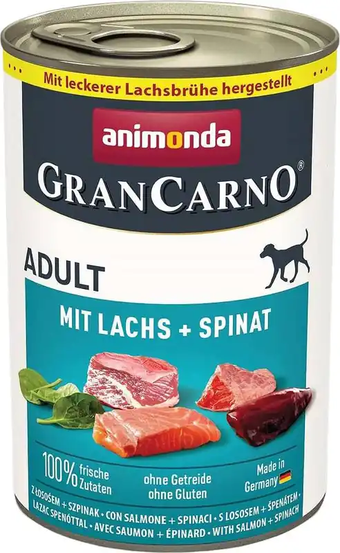Oferta limitowana Animonda GranCarno Adult Karma z łososiem i szpinakiem dla psa 400g