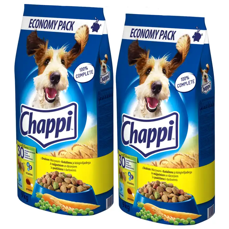 Sprawdź teraz Chappi Sucha Karma Dla Psa Z Drobiem I Warzywami 2x9kg
