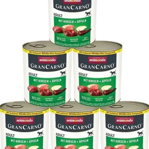 Animonda GranCarno Adult Karma z jeleniem i jabłkiem dla psa 6x800g PAKIET Cena promocyjna