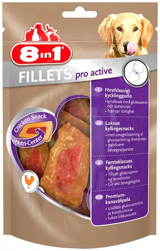 8in1 Przysmak Fillets Pro Active dla psa op. 80g Tani