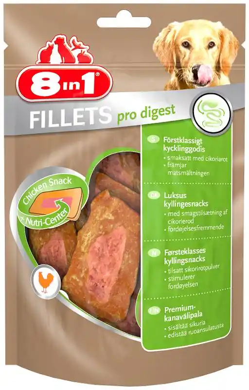 Promocja 8in1 Przysmak Fillets Pro Digest dla psa op. 80g