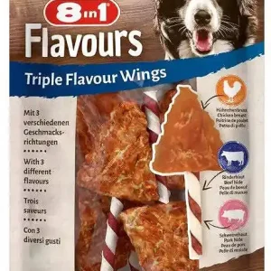 8in1 Triple Flavour Wings przysmak dla psa 113g Tani