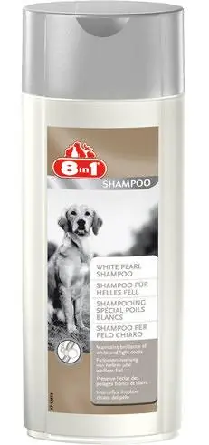 Popularny 8in1 White Pearl Shampoo dla psa Szampon do sierści białej 250ml