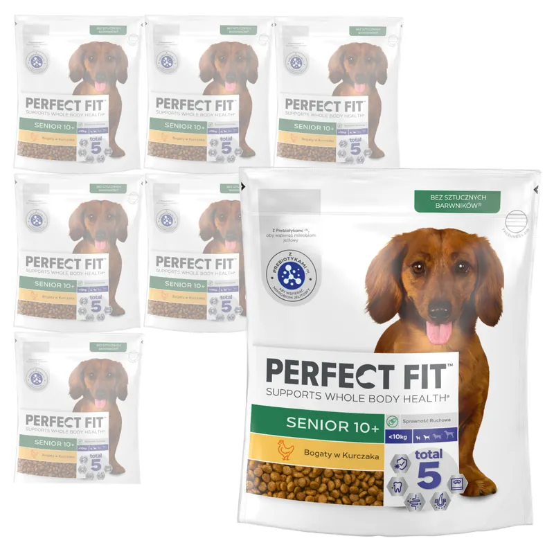 PERFECT FIT Sucha Karma Dla Psa Seniora Małej Rasy z Kurczakiem 8x825g Bezpieczna płatność