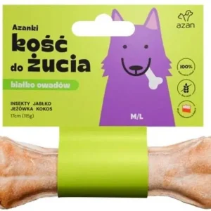 Dostępne od ręki Azan Kość do żucia Azanki z insektami i kokosem dla psa 17cm