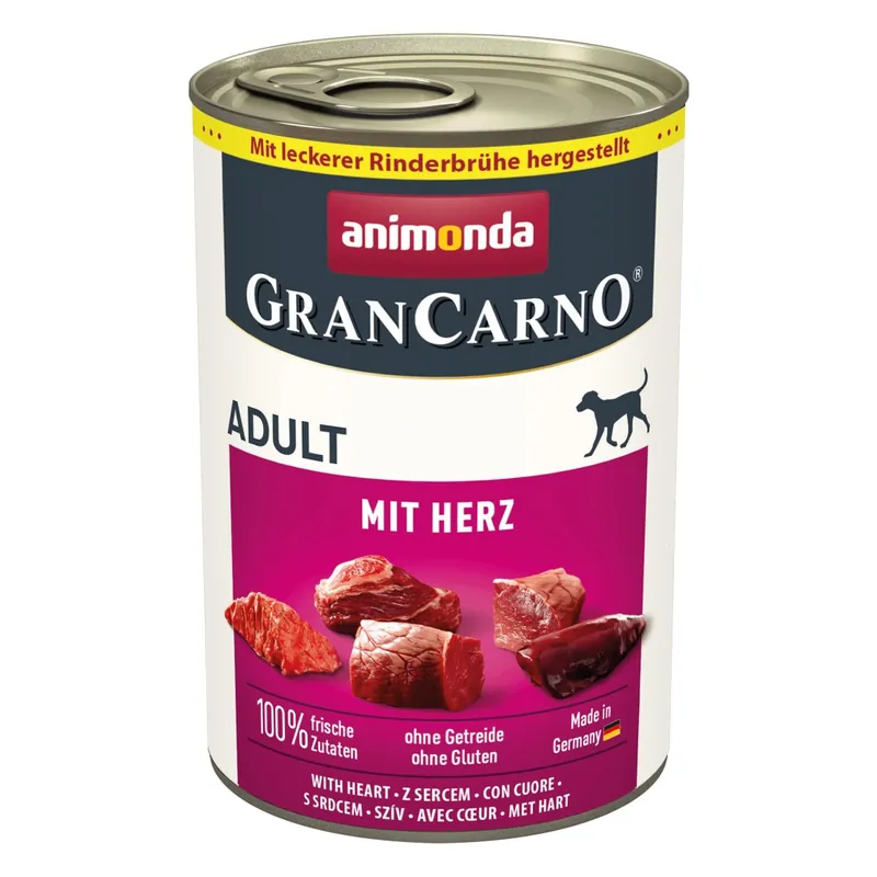 Animonda GranCarno Adult 400g Mokra Karma Dla Psa z Sercami Oferta limitowana