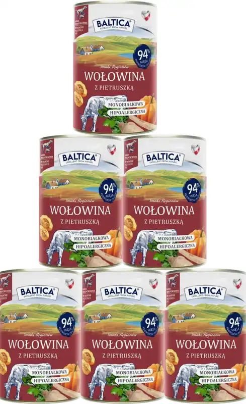 Baltica Smaki Regionów Adult Karma z wołowiną i pietruszką dla psa 12x400g PAKIET Kup online