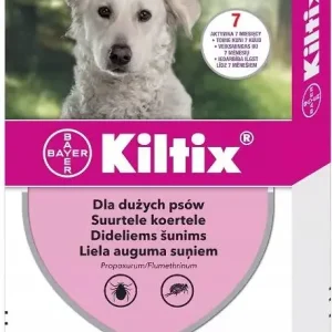 Bayer Kiltix dla Psa dużego Obroża na kleszcze długość 70cm Bezpieczne zakupy