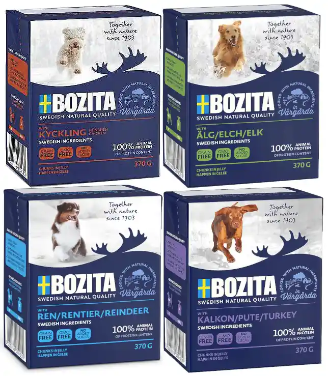 Sprawdź teraz Bozita Pakiet degustacyjny Karma dla psa 12x370g