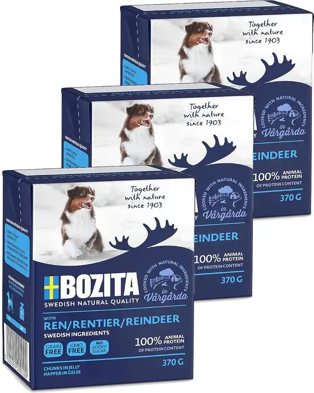 Zamów dziś Bozita Reindeer Karma z reniferem dla psa 6x370g PAKIET