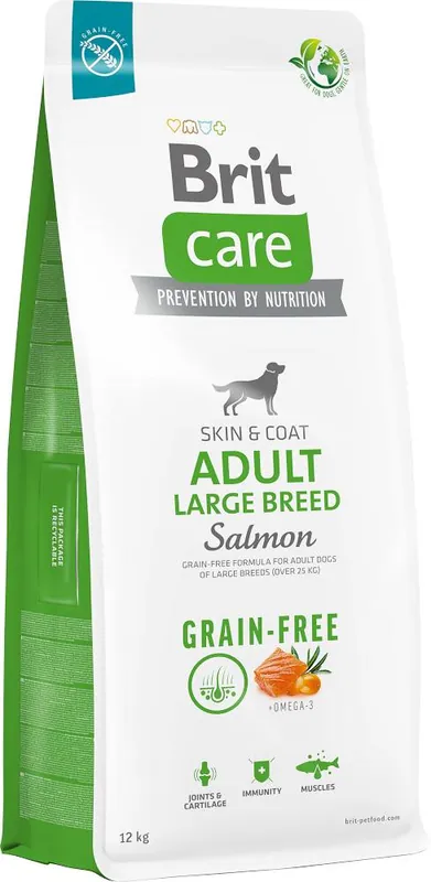 Brit Care Grain-Free Adult Large Salmon Karma z łososiem dla psa 2x12kg TANI ZESTAW Oferta czasowa