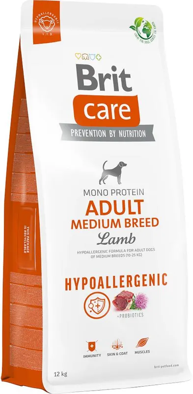 Brit Care Hypoallergenic Adult Medium Breed Lamb Karma z jagnięciną dla psa 2x12kg TANI ZESTAW Sprawdź teraz