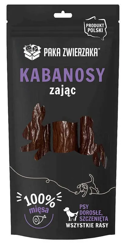 Niska cena Paka Zwierzaka Kabanosy z zającem dla psa 3szt.