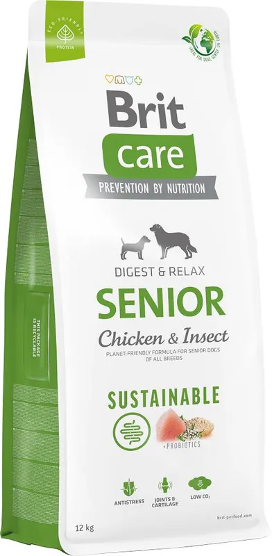 Brit Care Sustainable Senior Chicken&Insect Karma z kurczakiem i insektami dla psa 12kg Ostatnie sztuki