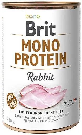 Cena promocyjna Brit Mono Protein Rabbit Karma z królikiem dla psa 400g