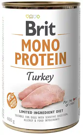 Brit Mono Protein Turkey Karma z indykiem dla psa 400g Okazja