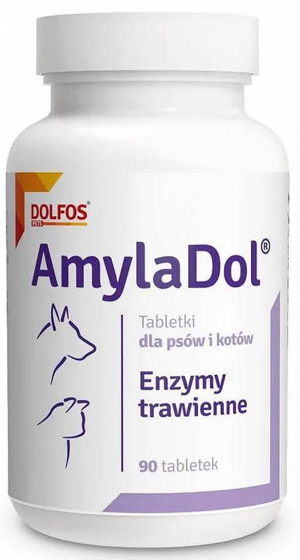 Okazja Dolfos AmylaDol dla psa i kota Suplement diety 90 tab.