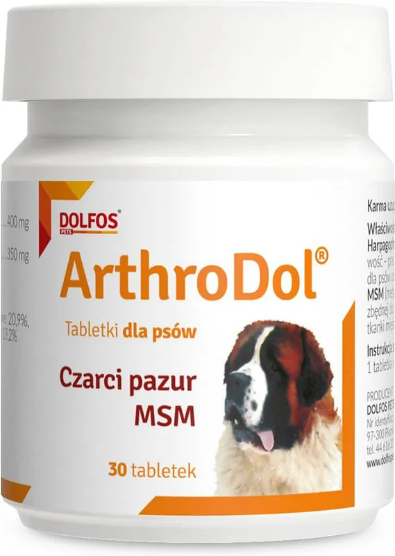 Kup teraz Dolfos ArthroDol dla psa Suplement diety 30 tab.