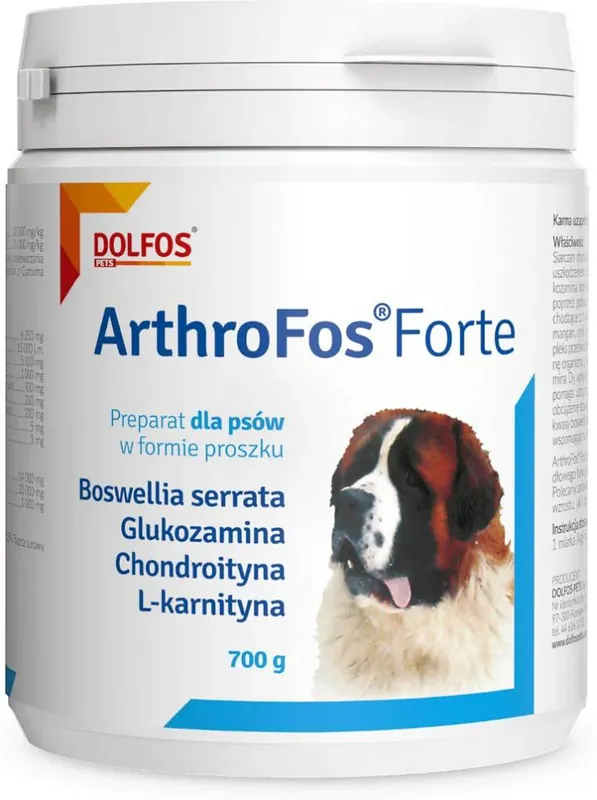 Taniej Dolfos ArthroFos Forte dla psa Suplement diety w proszku 700g
