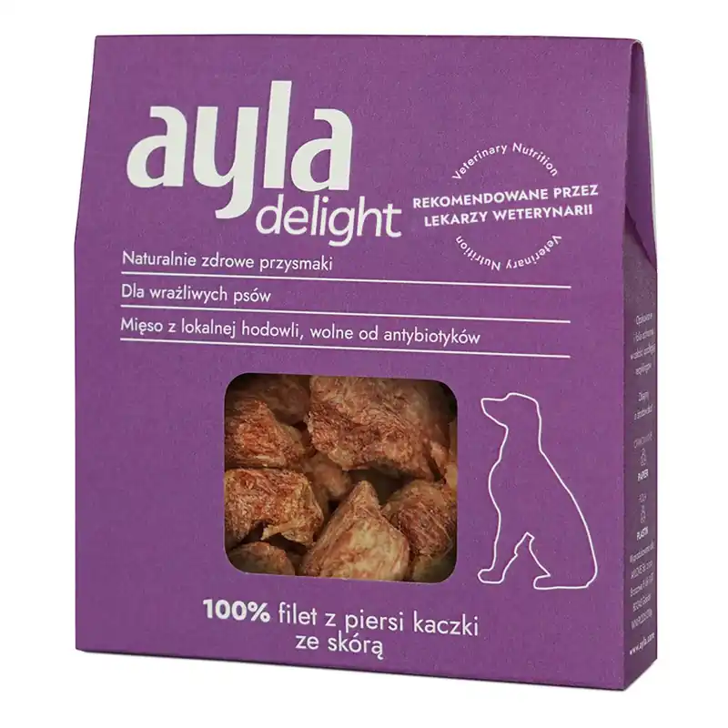 Ayla Delight Filet z Piersi Kaczki ze Skórą 28g Liofilizowany Przysmak Dla Psa 100% Mięsa Cena promocyjna