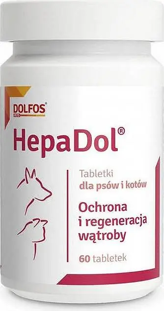 Ekspresowa dostawa Dolfos HepaDol dla psa i kota Suplement diety 60 tab.