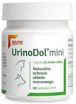 Kup online Dolfos UrinoDol MINI dla psa i kota Suplement diety 60 tab.