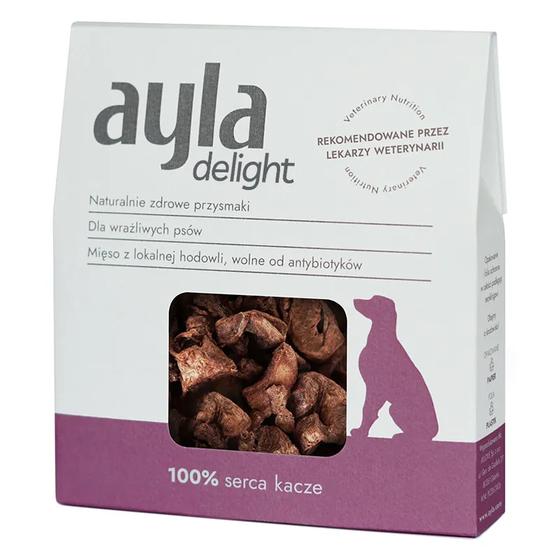 Ayla Delight Serca Kacze 28g Liofilizowany Przysmak Dla Psa 100% Mięsa Obniżka ceny