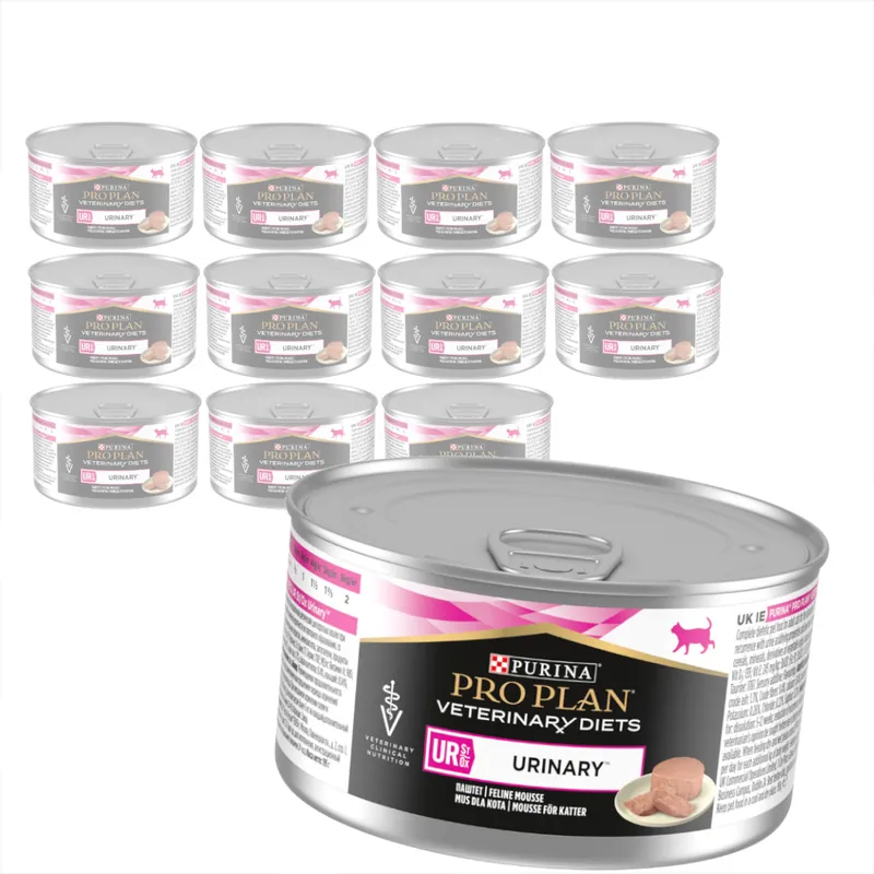 Wyjątkowa oferta Purina Pro Plan Veterinary Diets UR Urinary 12x195g Mokra Karma Dla Kota Mus Przeciw Kamieniom Struwitowym