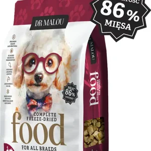 Dr Malou Freeze Dried Liofilizowana Karma z kaczką i dynią dla psa 500g Rabat