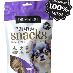 Dr Malou Freeze Dried Liofilizowane Przysmaki z wołowiną dla psa 50g Szybka wysyłka
