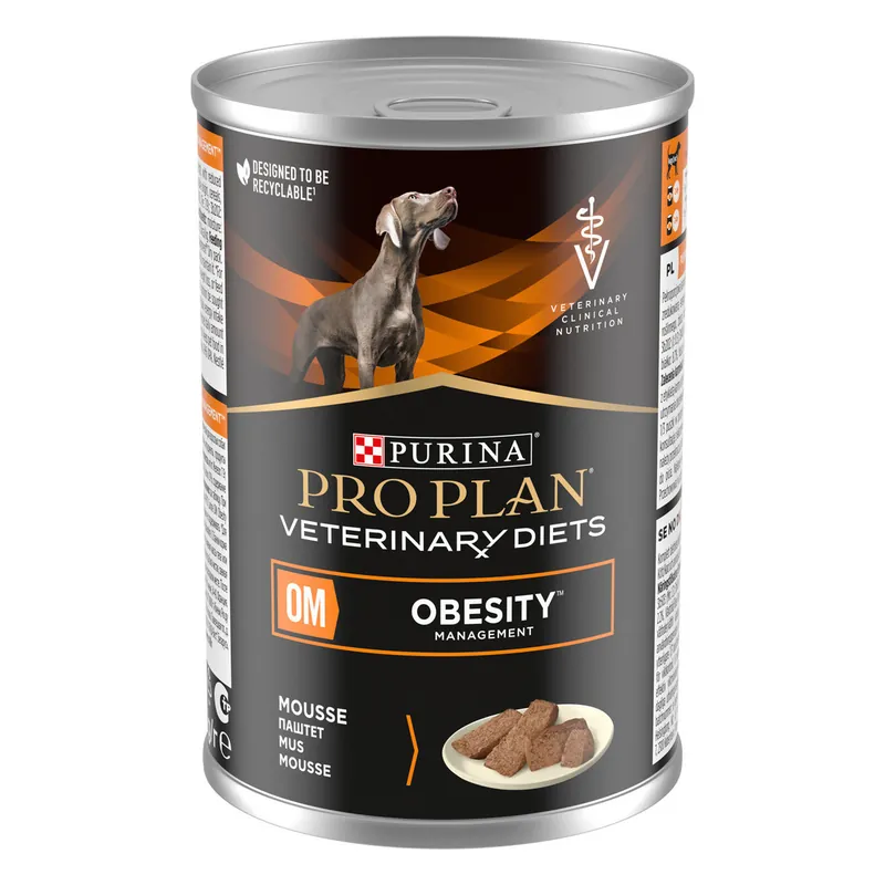 Zniżka Purina Pro Plan Veterinary Diets Canine OM Obesity Management 400g Mokra Karma Dla Psa W Musie
