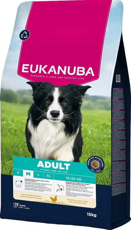 Cena promocyjna Eukanuba Adult Medium Karma dla psa 15kg