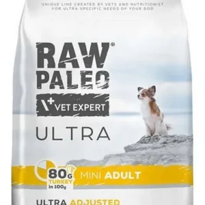 Bezpieczna płatność VetExpert Raw Paleo Ultra Mini Adult Turkey Karma z indykiem dla psa 2kg