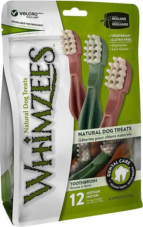 Sprawdź teraz Whimzees Przysmak ToothBrush dla psa M op. 12szt