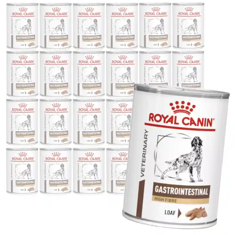 Royal Canin Veterinary VHN Dog Gastrointestinal High Fibre 24x410g Mokra Karma Pasztet Dla Psów z Zaburzeniami Trawienia Niska cena