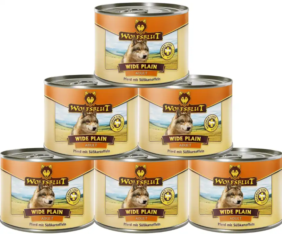 Kup online Wolfsblut Wide Plain Karma dla psa puszka 6x200g PAKIET
