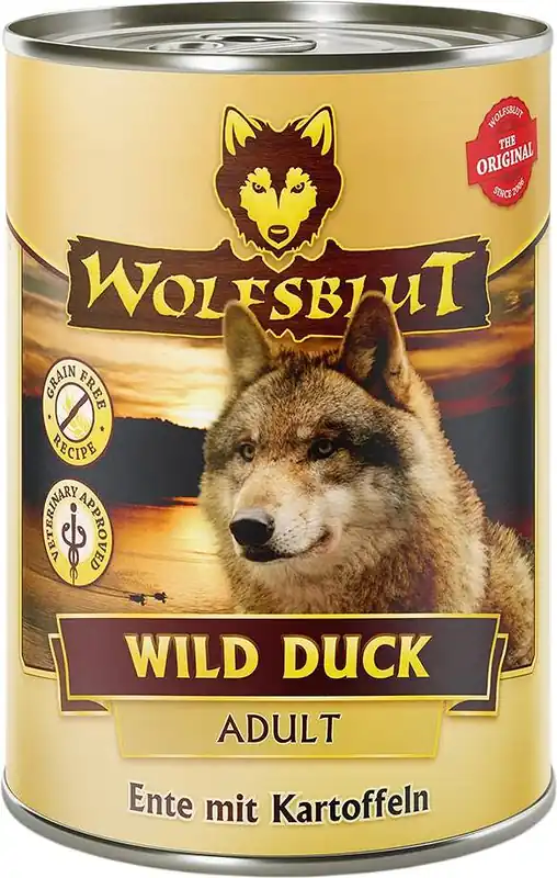 Hit cenowy Wolfsblut Wild Duck Karma z kaczką dla psa puszka 395g
